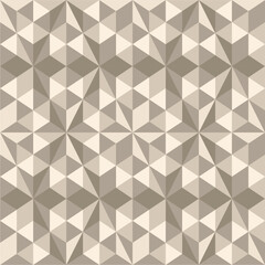 Geometric seamless pattern with geometric 3d illusion square flat Vector illustration. use wall decoration, tiles, floor, carpet and fabric print.