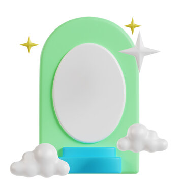 mirror frame 3d icon