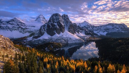 PAISAJE HERMOSO DE UNA NEVADO