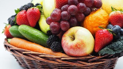 Fresh Mixed Fruit Vegetable Basket
