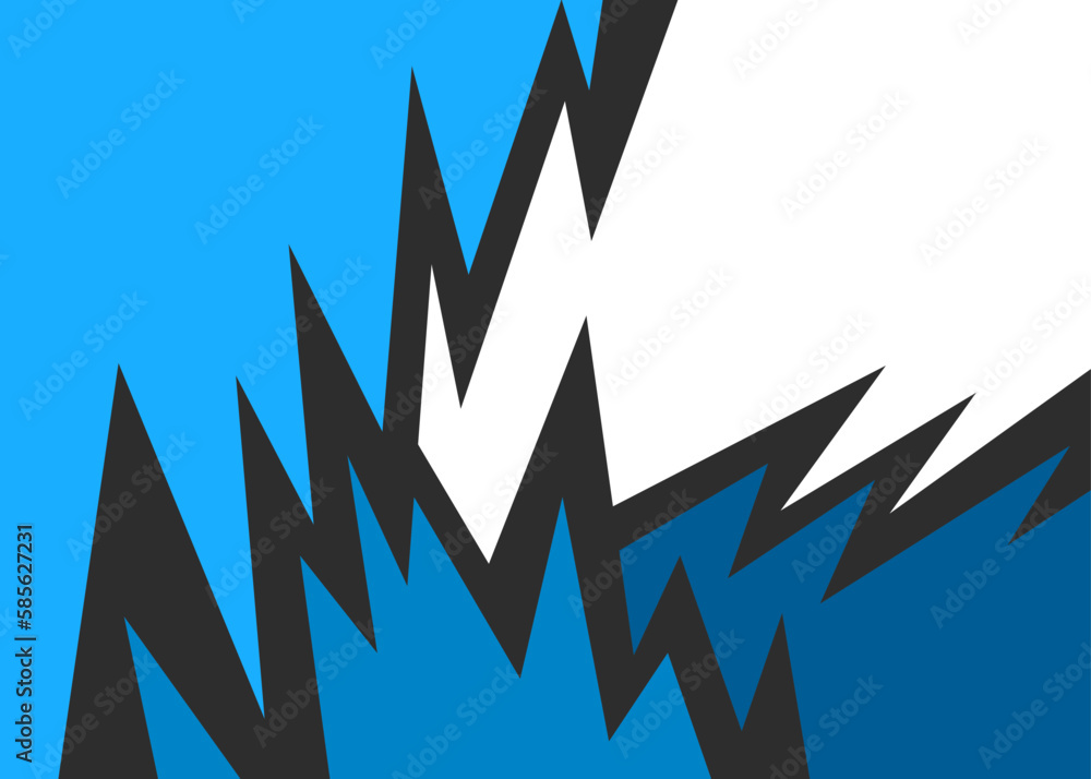 Poster abstract background with jagged zigzag pattern and some copy space area