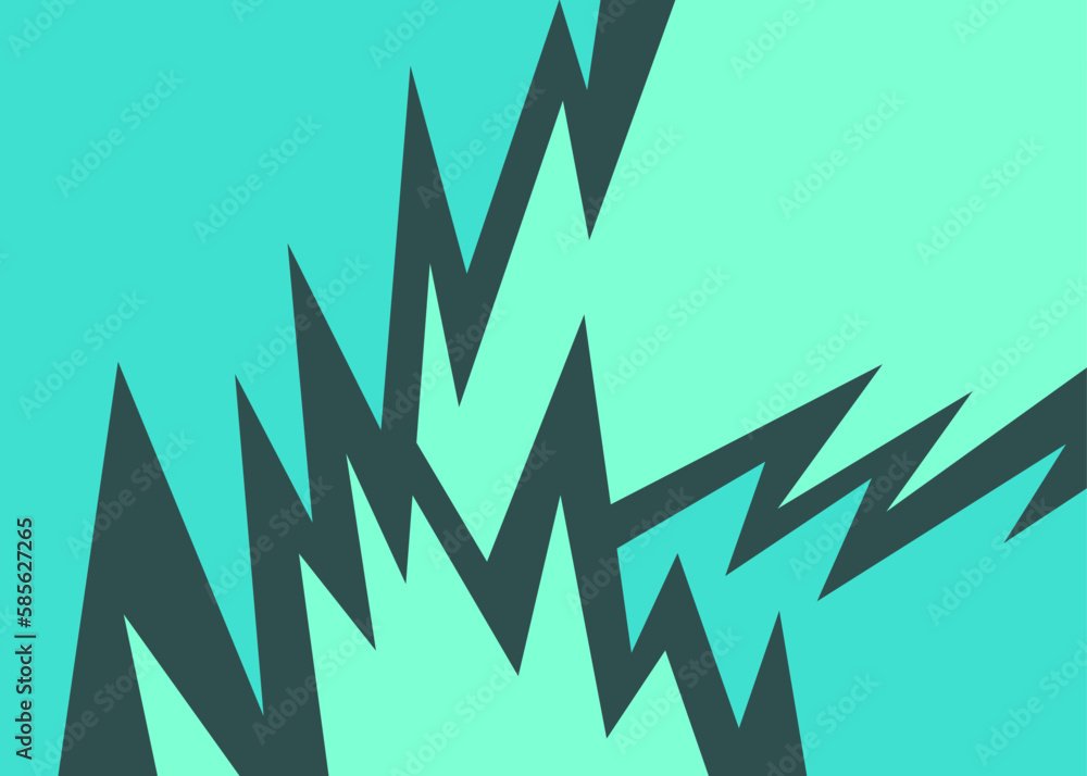 Poster abstract background with jagged zigzag pattern and some copy space area