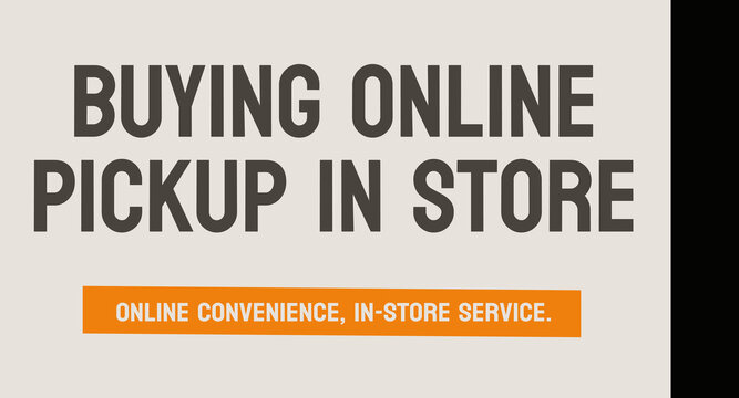 BOPIS - Buying Online Pickup In Store - Retail sales model.