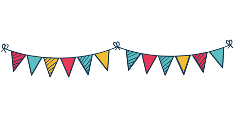 Obraz premium Chain Flag Illustration