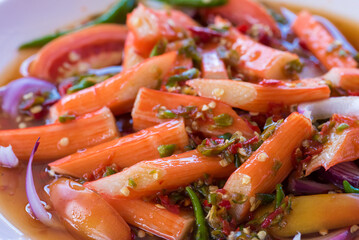 Spicy Seafood Salad, thai food (yum)