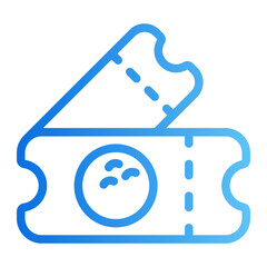 ticket gradient icon