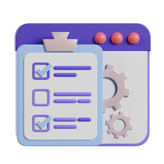 Web development concept 3d icon. Idea of coding and programming interface.