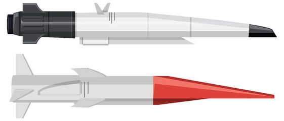 Set of Military Missiles