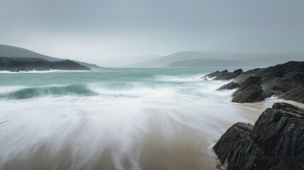 Obraz premium Dingle peninsula. Incredible and breathtaking Ireland. Generative AI