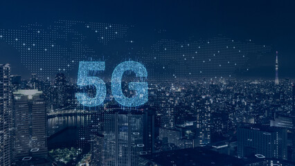 デジタルクラウド化によるデジタルトランスフォーメーションのイメージ　5Gサイバーセキュリティコンセプ