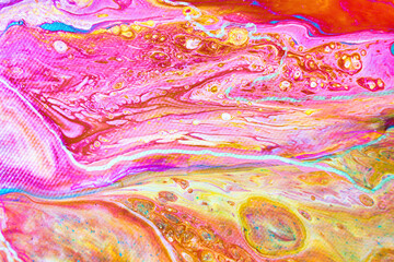 Colorful abstract oil painting art background. Texture of canvas and oil.