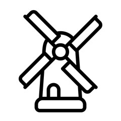 environment, windmill icon