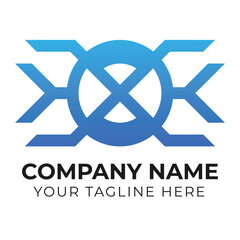 Creative modern abstract business logo design template