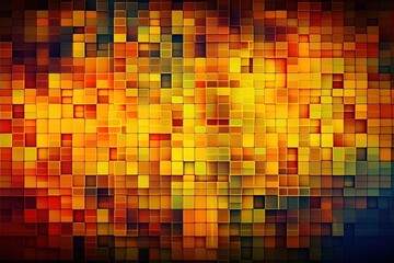 colorful squares overlapping on a white background. Generative AI