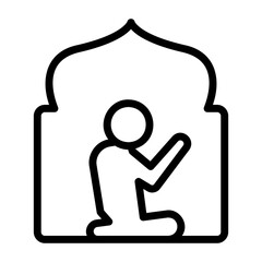 ramadan, pray icon
