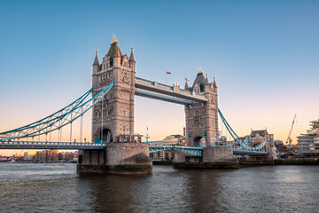 Tower Bridge is a Grade I listed combined bascule and suspension bridge in London, built between 1886 and 1894, designed by Horace Jones and engineered by John Wolfe Barry with the help of Henry Marc  © Iliya Mitsk