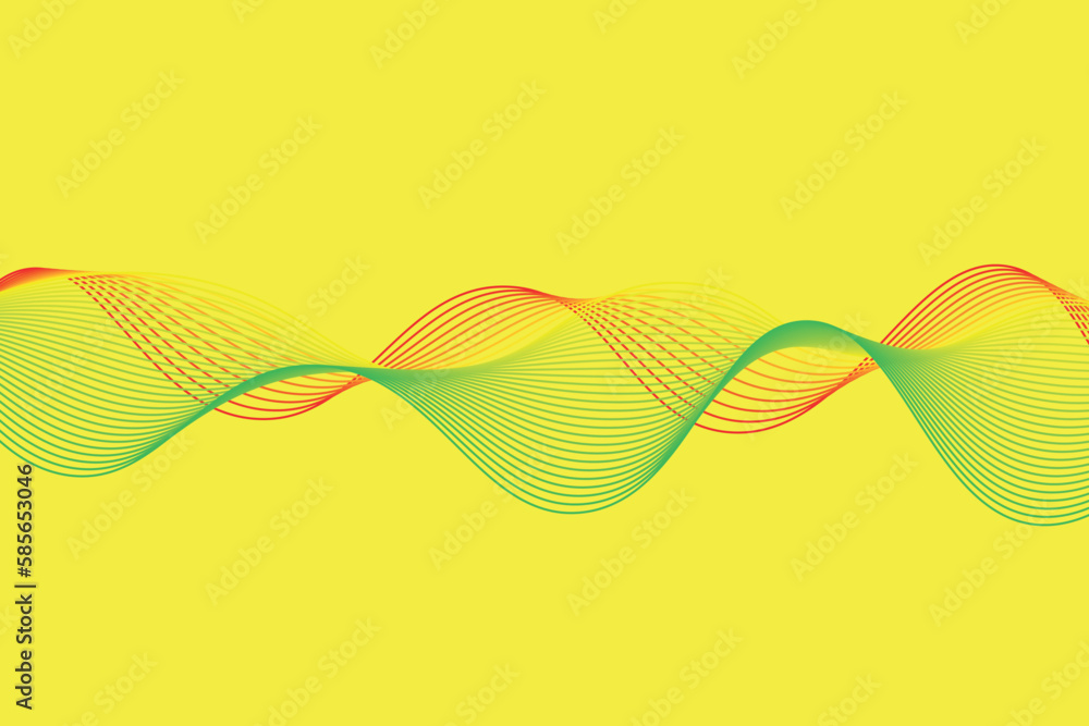 Poster colorful gradient wave line. fluid abstract background. suitable for landing page and computer deskt