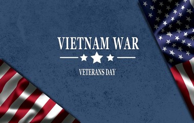 National Vietnam War Veterans Day, usa flag	
