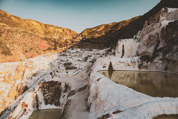 Salinas de Maras near Cusco, salt extraction in Peru