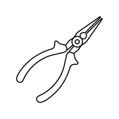Obraz premium pliers icon vector design template in white background