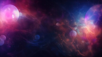Fototapeta premium Une nébuleuse dans le gradient de l'espace. Beaucoup de couleurs dans la galaxie. Idéal comme fond d'écran.
