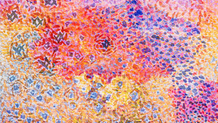 Fototapeta na wymiar Abstract background with watercolor pattern. Multicolored texture. Oil painting style.