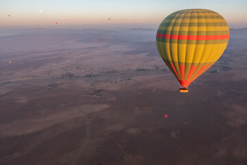 Serene hot air balloon ride with panoramic views of the Marrakech desert