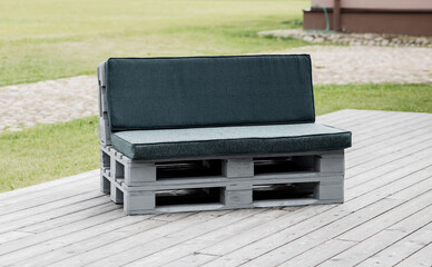 comfy pallet for sitting.