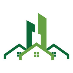 Real estate logo icon design template illustration