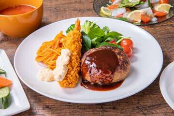 おいしそうなハンバーグ