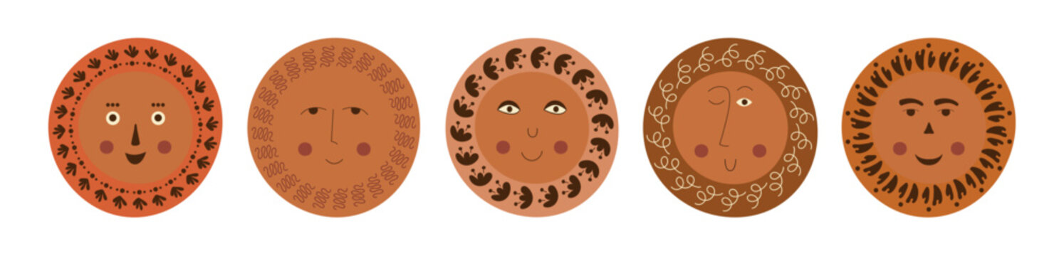 Male bizzare visage, abstract personage, mascot design, funny face, cute icon.