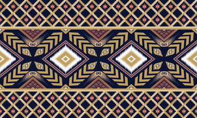 Seamless hand drawn chevron pattern with aztec ethnic and tribal ornament for background,fabric,wrapping,clothing,wallpaper,Batik,carpet,embroidery style.	