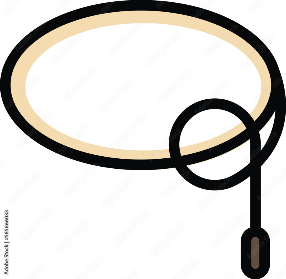 Poster wild lasso icon. outline wild lasso vector icon for web design isolated on white background color fl