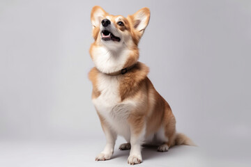 Cute corgi. Generative AI.