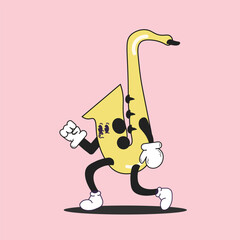 music mascot character design vector