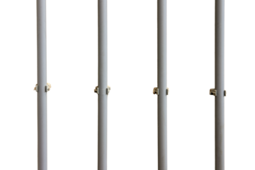 Wires on the wall in the corrugation and smooth lines, isolated on a white background