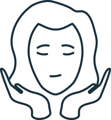 Skin Care line icon. Simple element from skin care collection. Creative Skin Care outline icon for web design, templates, infographics and more