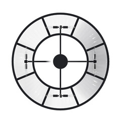 crystal chandelier for the interior isolated on transparent background, home lighting, 3D illustration, cg render