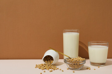 Soy milk and soy, composition for healthy food concept
