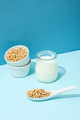 Soy milk and soy, composition for healthy food concept