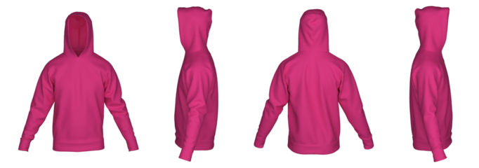 Hoodie sweatshirt long sleeve - Pink