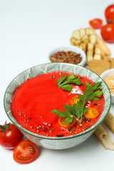 Dish made from tomatoes - tasty tomato soup