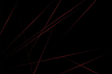 Abstract black with red lines, triangles background modern design. Vector illustration EPS 10.