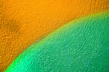 Beautiful bright colorful street graffiti background. Abstract creative spray drawing fashion colors on the walls of the city. Urban Culture gradient texture, copyspace backdrop