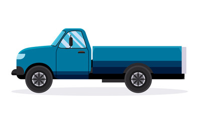 Fototapeta na wymiar blue pickup truck illustration