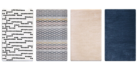 Fototapeta premium carpet for interior isolated on transparent background, home decor, 3D illustration, cg render