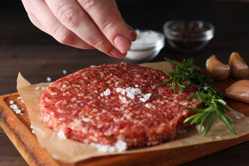 Ingredient for cooking grilled meat - ground meat