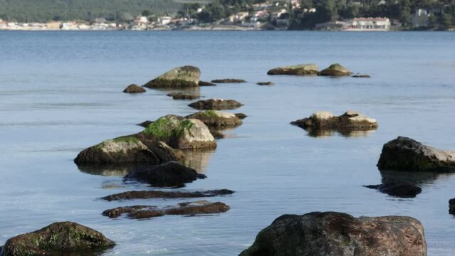 plage du Ranquet sur l'&eacute;tang de Berre &agrave; Istres