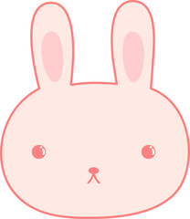 Rabbit Cartoon Face