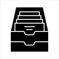 Archive folder icon vector, document vector icon, archive storage icon, on white background, eps 10